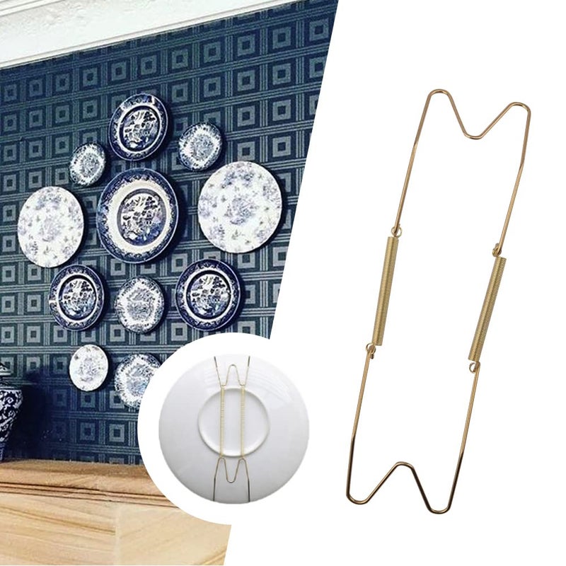 CfoPiryx 2 Pieces Wall Plate Hanger Decorative Dish Holder 8Inch/10Inch/12Inch/14Inch/16Inch Invisible Plate Dish Hanger Wall Display Hooks Home Decor (12 Inch) - Image 2